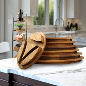 Enclume SET7TA AL Solid Alder Wood Shelves for 7-Tier Stands