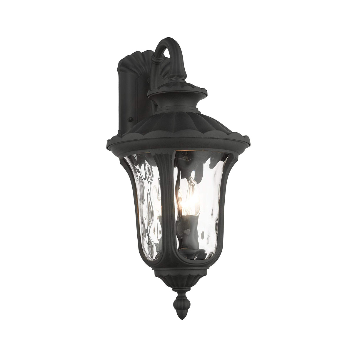 Livex Lighting 7857-14 Oxford 3 Light Outdoor Wall Lantern, Black