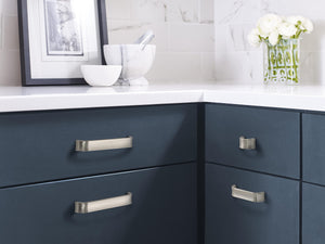 Amerock Cabinet Pull Satin Nickel 6-5/16 inch (160 mm) Center to Center Concentric 1 Pack Drawer Pull Drawer Handle Cabinet Hardware