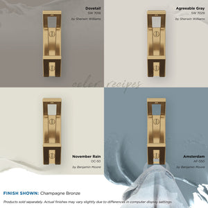 Amerock H37010CZ Avid Double Prong Decorative Wall Hook Champagne Bronze Hook for Coats, Hats, Backpacks, Bags Hooks for Bathroom, Bedroom, Closet, Entryway, Laundry Room, Office
