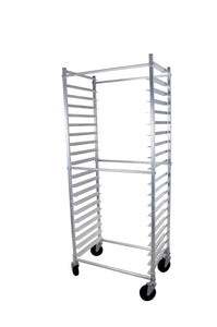 John Boos ABPR-1820-3KD Aluminum 6063 Front Load Mobile Pan Rack with 5