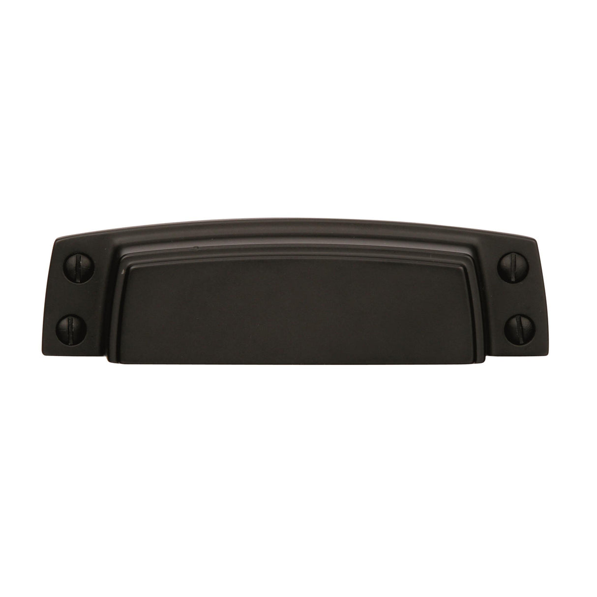 Amerock Cabinet Cup Pull Black Bronze 3-1/2 inch (89 mm) Center to Center Highland Ridge 1 Pack Drawer Pull Drawer Handle Cabinet Hardware