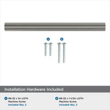 Amerock Cabinet Pull Satin Nickel 5-1/16 inch (128 mm) Center-to-Center Versa 1 Pack Drawer Pull Cabinet Handle Cabinet Hardware