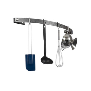 Enclume DWR1 HS 24" Curved Wall Rack Utensil Bar w/ 6 Hooks HS