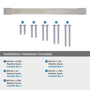 Amerock Appliance Pull Satin Nickel 8 inch (203 mm) Center to Center Blackrock 1 Pack Drawer Pull Drawer Handle Cabinet Hardware