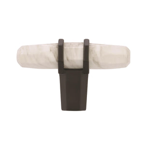 Amerock Cabinet Knob Marble White/Black Bronze 2-1/2 inch (64 mm) Length Carrione 1 Pack Drawer Knob Cabinet Hardware