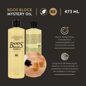 John Boos MYSB Mystery Butcher Block Oil, 16 Ounce Bottle BOTTLE OF MYS OIL 16OZ