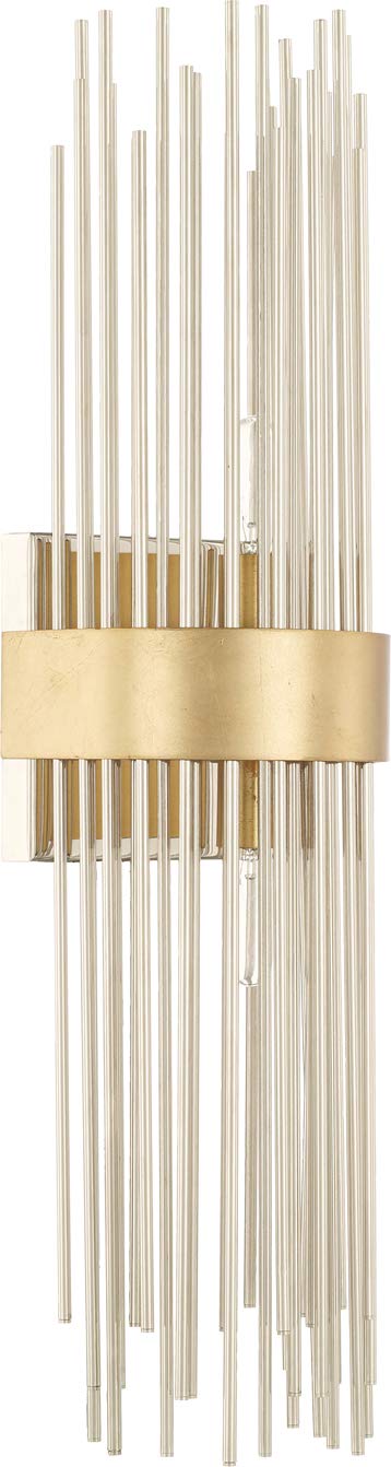 Capital Lighting 625421FI Lena 2 Light Sconce Fire and Ice