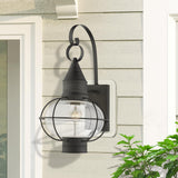 Livex Lighting 26904-61 Newburyport 1 Light 21 inch Charcoal Outdoor Wall Lantern
