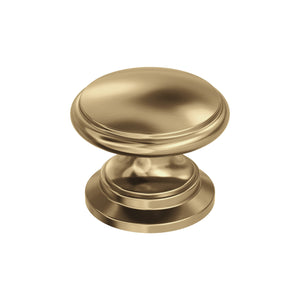 Amerock Cabinet Knob |Champagne Bronze 1-1/4 in (32 mm) Diameter Drawer Knob Ravino Kitchen and Bath Hardware Furniture Hardware