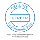 Gerber D462726 Chrome Versa Square 30" Slide Bar Assembly With Single FUNCTION...