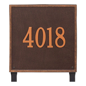 Whitehall 2119AC - Personalized Square Plaque - Estate - Lawn - 1 line