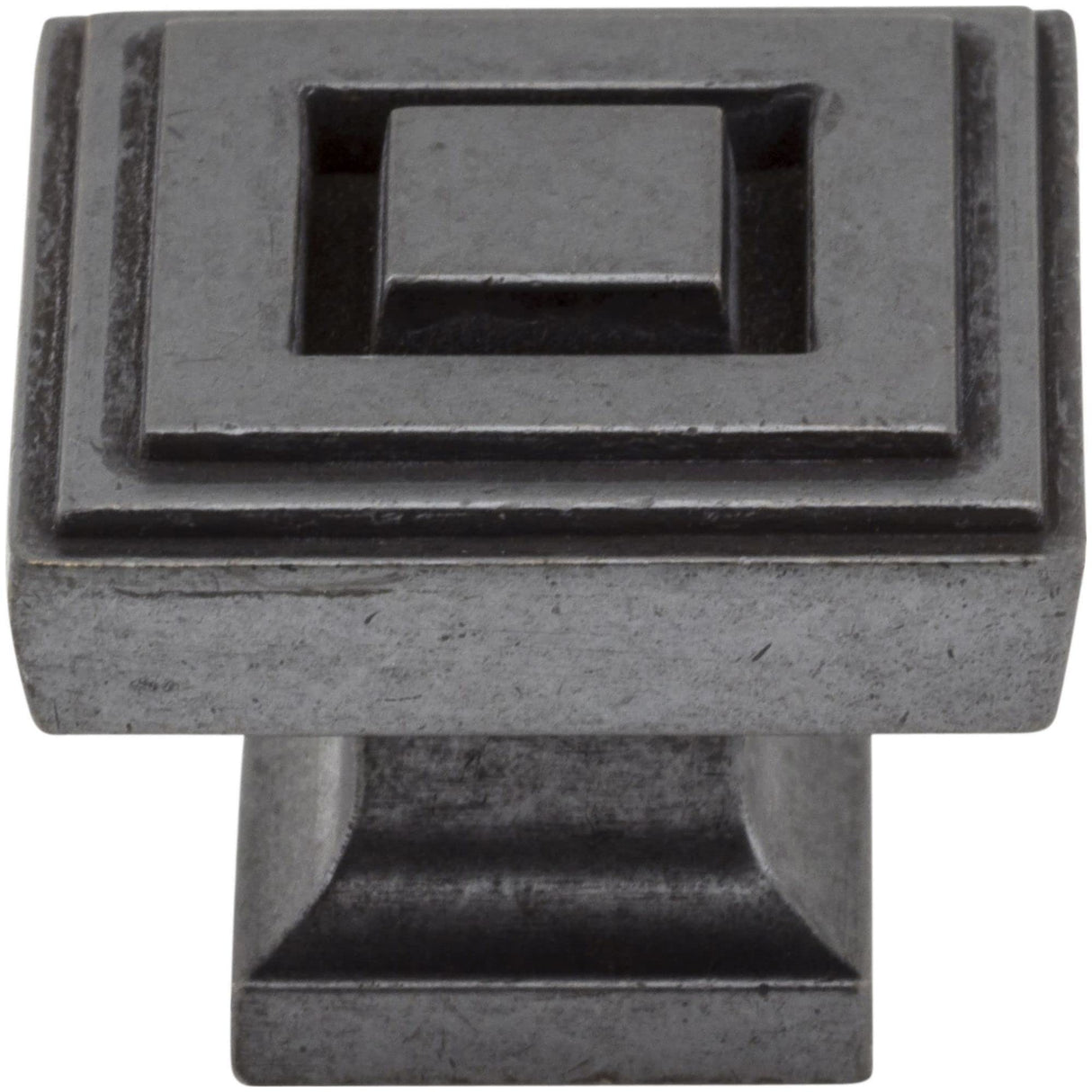 Jeffrey Alexander 585L-BNBDL 1-1/4" Overall Length Brushed Pewter Square Delmar Cabinet Knob