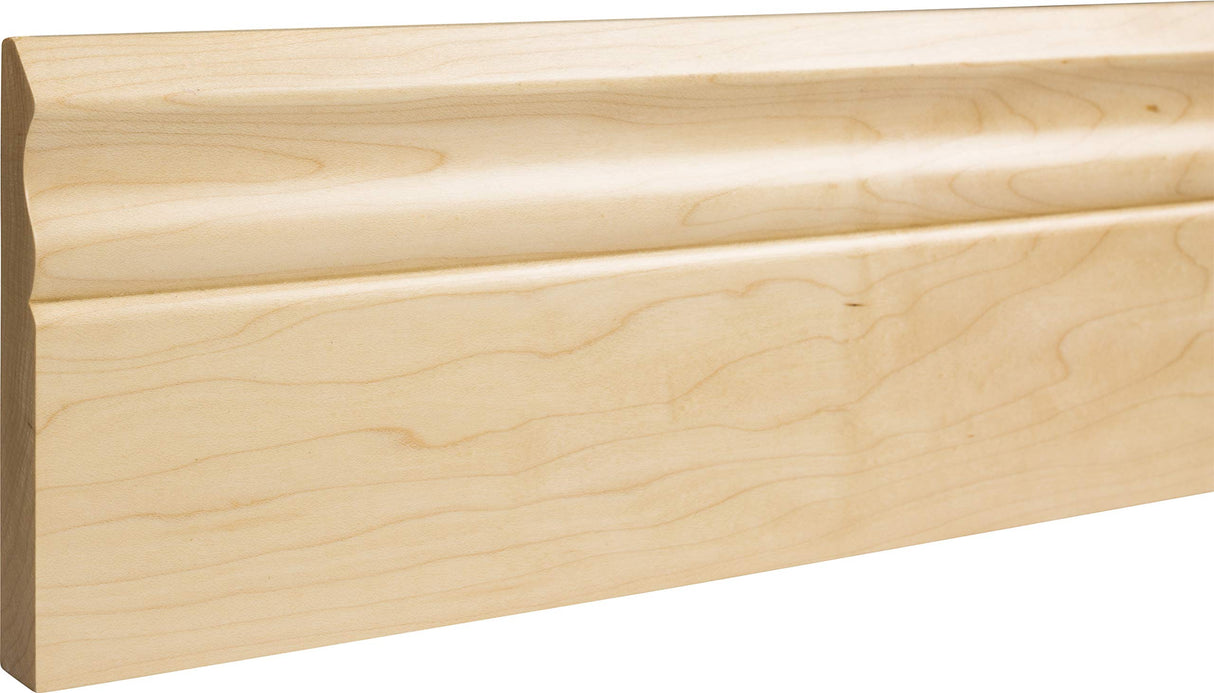 Hardware Resources BASE2-5-POP 3/4" D x 5" H Poplar Scalloped Edge Base Moulding