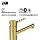 VIGO Noma 8.125 inch H Single Handle Single Hole Bathroom Sink Faucet in Brushed Nickel - Bathroom Sink Faucet with Deck Plate VG01009BNK1