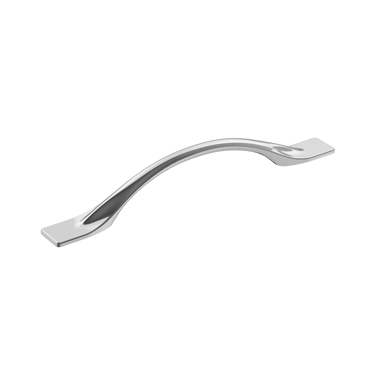 Amerock Cabinet Pull Polished Chrome 5-1/16 inch (128 mm) Center-to-Center Uprise 1 Pack Drawer Pull Cabinet Handle Cabinet Hardware