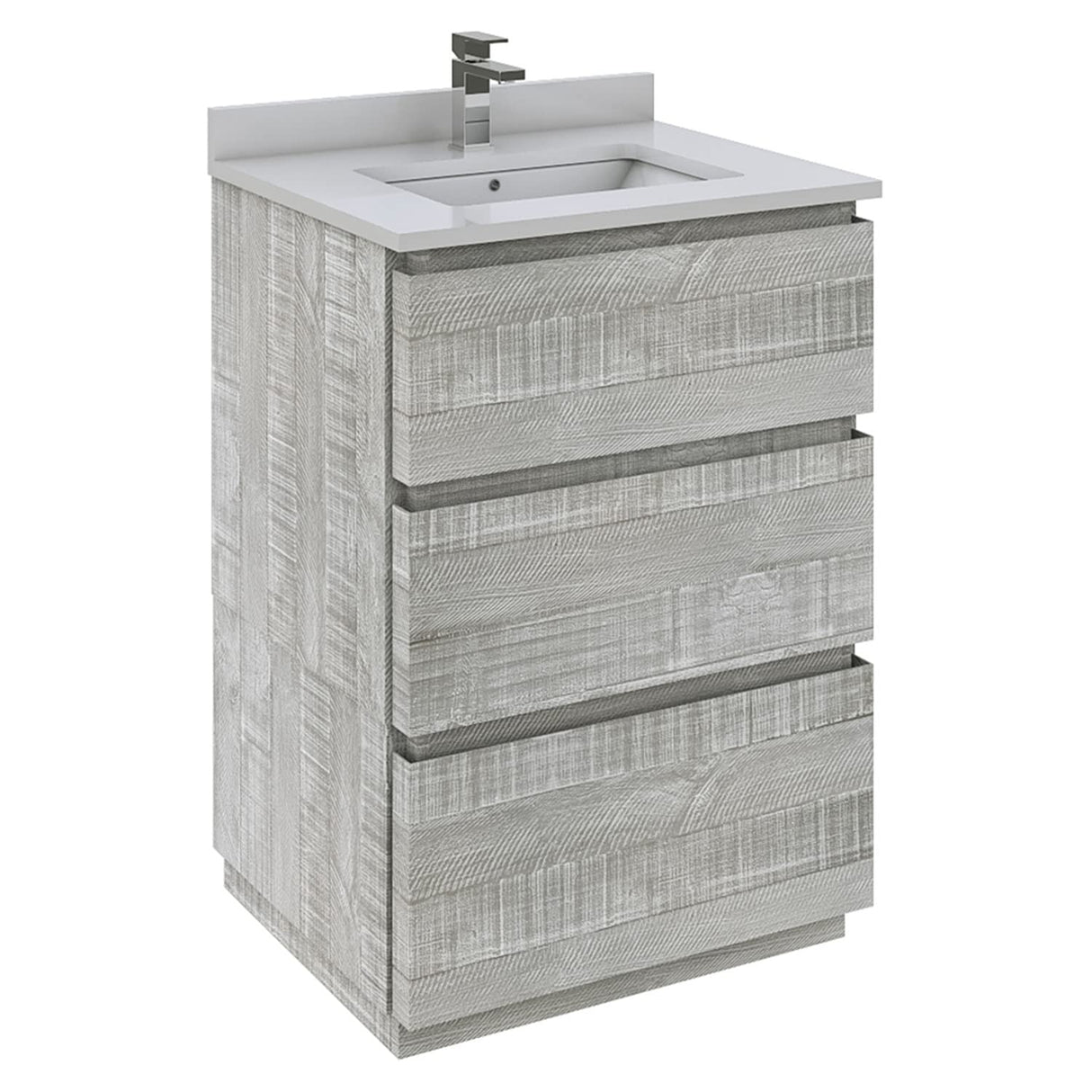 Fresca FCB3124ASH-FC-CWH-U Bathroom Cabinet