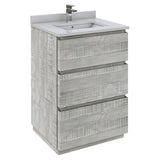 Fresca FCB3124ASH-FC-CWH-U Bathroom Cabinet