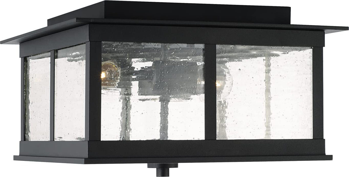 Capital Lighting 943836BK Barrett 3 Light Outdoor Flush Black