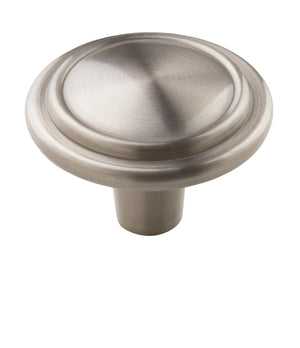 Amerock Cabinet Knob Satin Nickel 1-1/4 inch (32 mm) Diameter Everyday Heritage 1 Pack Drawer Knob Cabinet Hardware