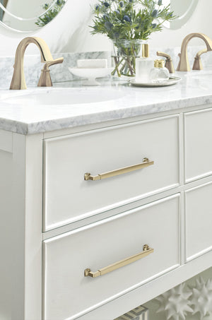 Amerock BP37400BBZ Golden Champagne Cabinet Pull 10-1/16 in (256 mm) Center-to-Center Cabinet Handle Stature Drawer Pull Kitchen Cabinet Handle Furniture Hardware