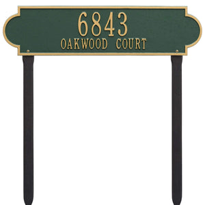 Whitehall 2991GG - Personalized Richmond Plaque -Estate- Lawn - 2 Line