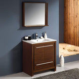 Fresca FVN8130HA Fresca Allier Rio 30" Ash Gray Modern Bathroom Vanity w/ Medicine Cabinet