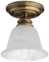 Livex Lighting 1350-01 Essex Ceiling Mount, Antique Brass