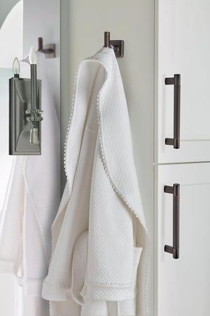 Amerock BP36559ORB Kitchen Cabinet Pull Oil Rubbed Bronze 6-5/16 in (160 mm) Center-to-Center Bronx 1 Pack Furniture Hardware Cabinet Handle Bathroom Drawer Pull
