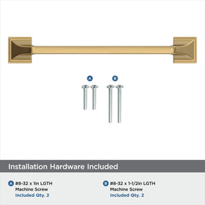 Amerock Cabinet Pull Champagne Bronze 6-5/16 inch (160 mm) Center-to-Center Exceed 1 Pack Drawer Pull Cabinet Handle Cabinet Hardware