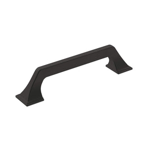Amerock Cabinet Pull Matte Black 5-1/16 inch (128 mm) Center-to-Center Exceed 1 Pack Drawer Pull Cabinet Handle Cabinet Hardware
