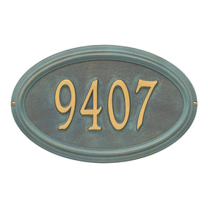 Whitehall 1298BV - Personalized Concord Oval Plaque - Standard -Wall - 1 Line
