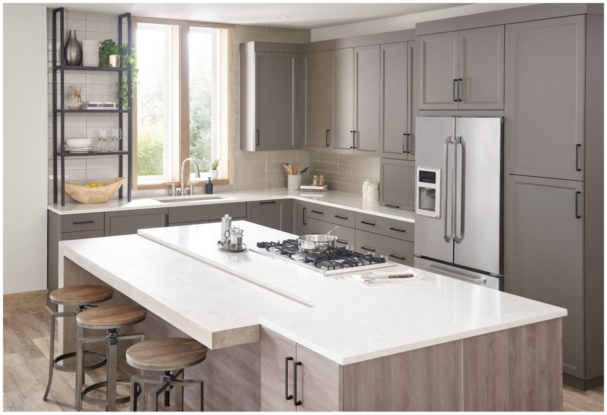 Jeffrey Alexander 177-96SN 96 mm Center-to-Center Satin Nickel Square Boswell Cabinet Pull