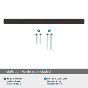 Amerock Cabinet Pull Oil Rubbed Bronze 5-1/16 inch (128 mm) Center-to-Center Caliber 1 Pack Drawer Pull Cabinet Handle Cabinet Hardware