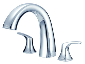 Gerber D300918T Chrome Vaughn Three Piece Roman Tub Trim Kit