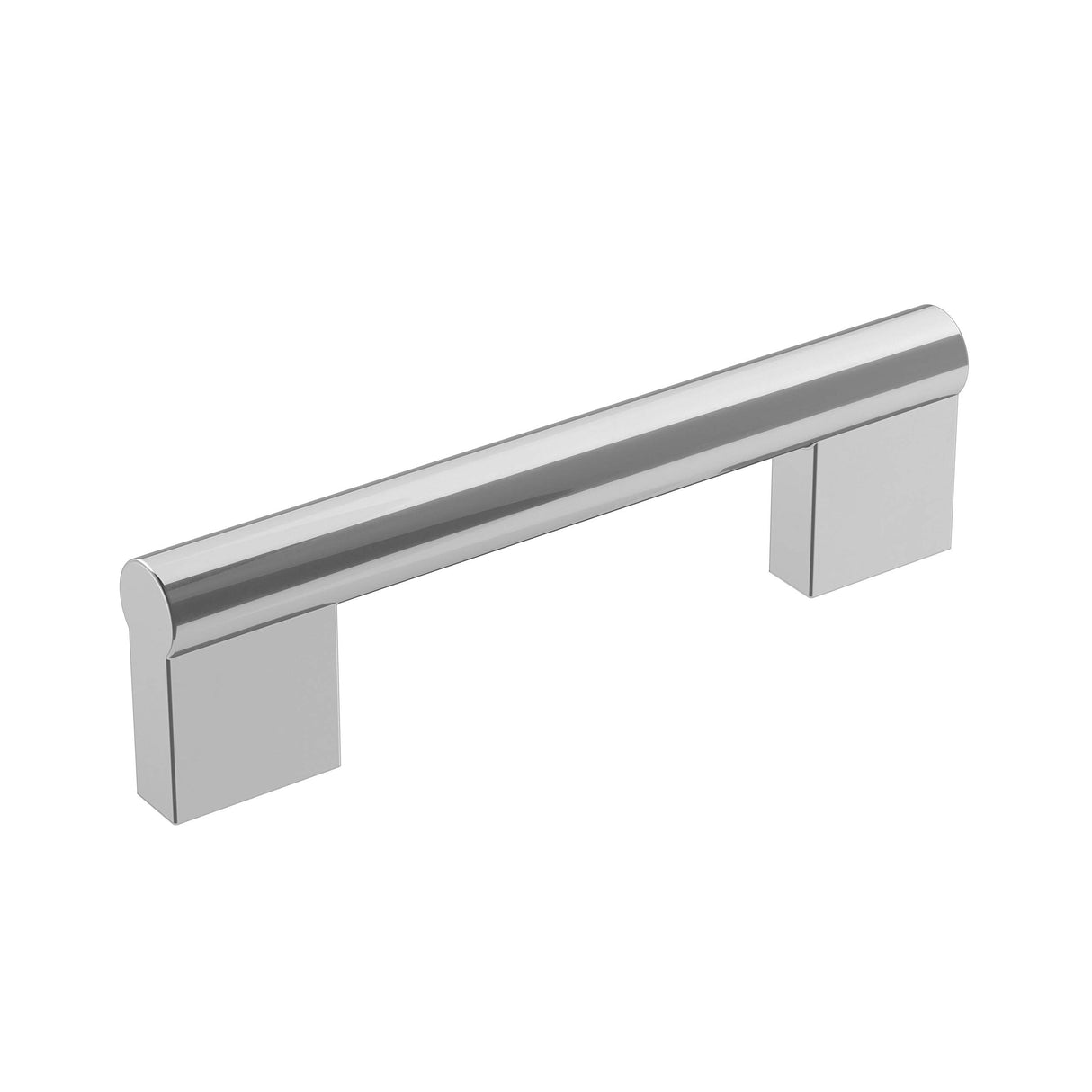 Amerock Cabinet Pull Polished Chrome 3-3/4 inch (96 mm) Center-to-Center Versa 1 Pack Drawer Pull Cabinet Handle Cabinet Hardware