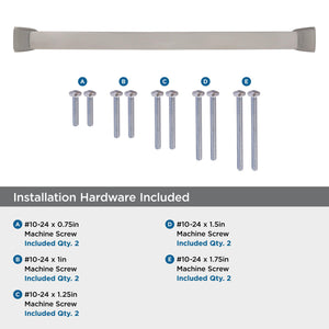 Amerock Appliance Pull Satin Nickel 12 inch (305 mm) Center to Center Revitalize 1 Pack Drawer Pull Drawer Handle Cabinet Hardware