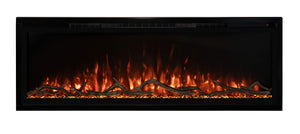 Modern Flames Spectrum Slimline Reliable Electric Fireplace | Customizable Hybrid-FX Flame LED Light Ambience | Remote Controlled | 74 Inch