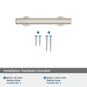 Amerock Corp BP37103G10 Everett Pull, 3 in (76 mm) Center-to-Center, Satin Nickel