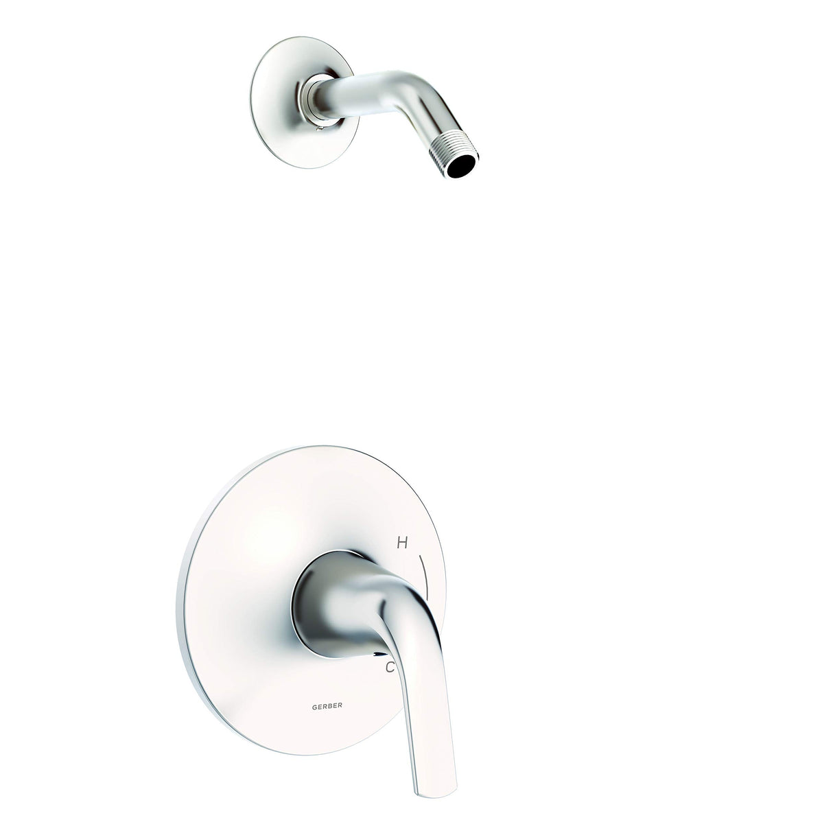 Gerber D500534LSBNTC Brushed Nickel Lemora Shower-only Trim Kit, Without Showerhead