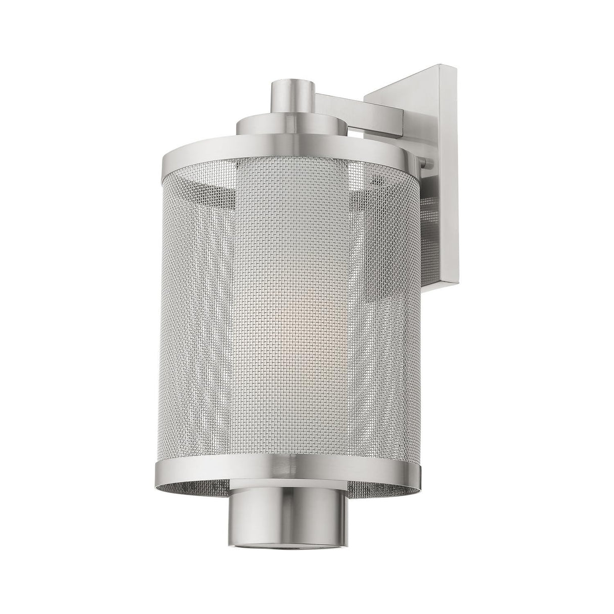 Livex Lighting 20683-91 1 Light Brushed Nickel Wall Lantern