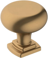 Amerock Cabinet Knob Champagne Bronze 1-1/4 inch (32 mm) Diameter Surpass 1 Pack Drawer Knob Cabinet Hardware