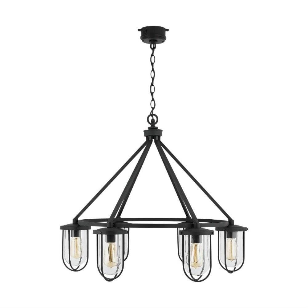 Capital Lighting 934261BK Corbin 6-Light Chandelier Black