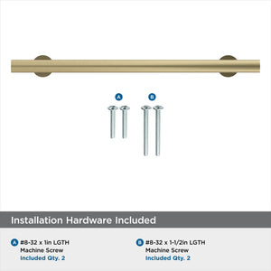 Amerock Cabinet Pull Golden Champagne 6-5/16 in (160 mm) Center-to-Center Drawer Pull Radius Kitchen and Bath Hardware Furniture Hardware