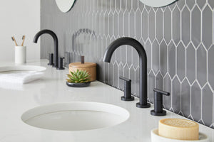 Gerber D303658BS Parma Two Handle Widespread Lavatory Faucet - Satin Black