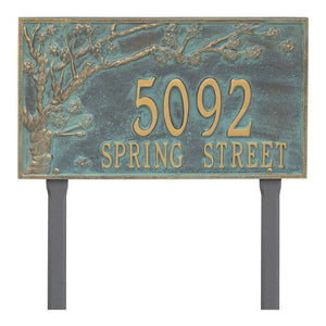 Whitehall 2943BV - Personalized Spring Blossom Plaque - Estate - Lawn - 2 Line