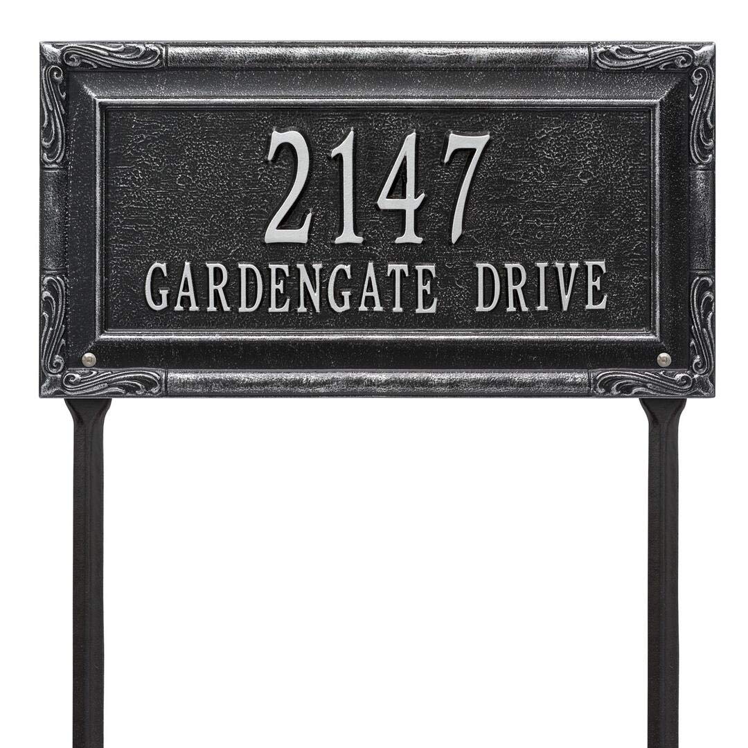 Whitehall 3289BS - Personalized Gardengate Plaque - Grande - Lawn - 2 line