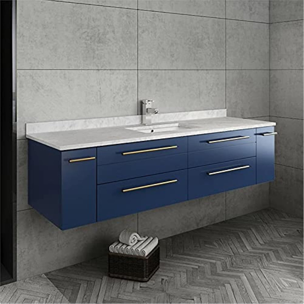 Fresca FCB6160RBL-UNS-CWH-U Modern Bathroom Vanity