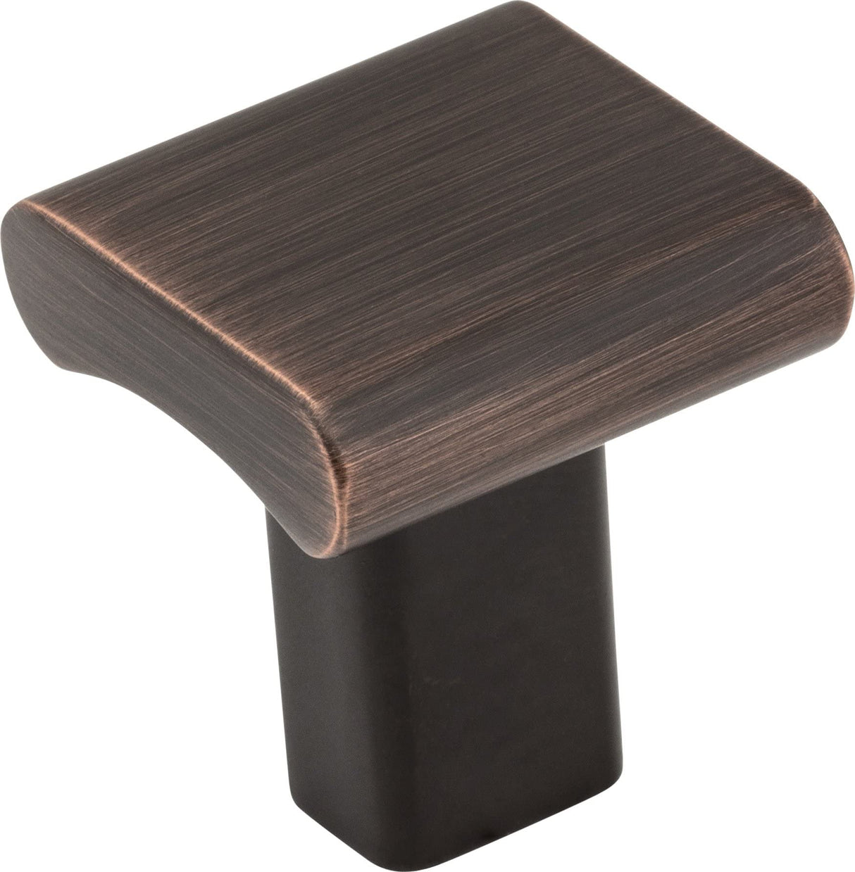 Elements 183DBAC 1" Overall Length Brushed Oil Rubbed Bronze Square Park Cabinet Knob