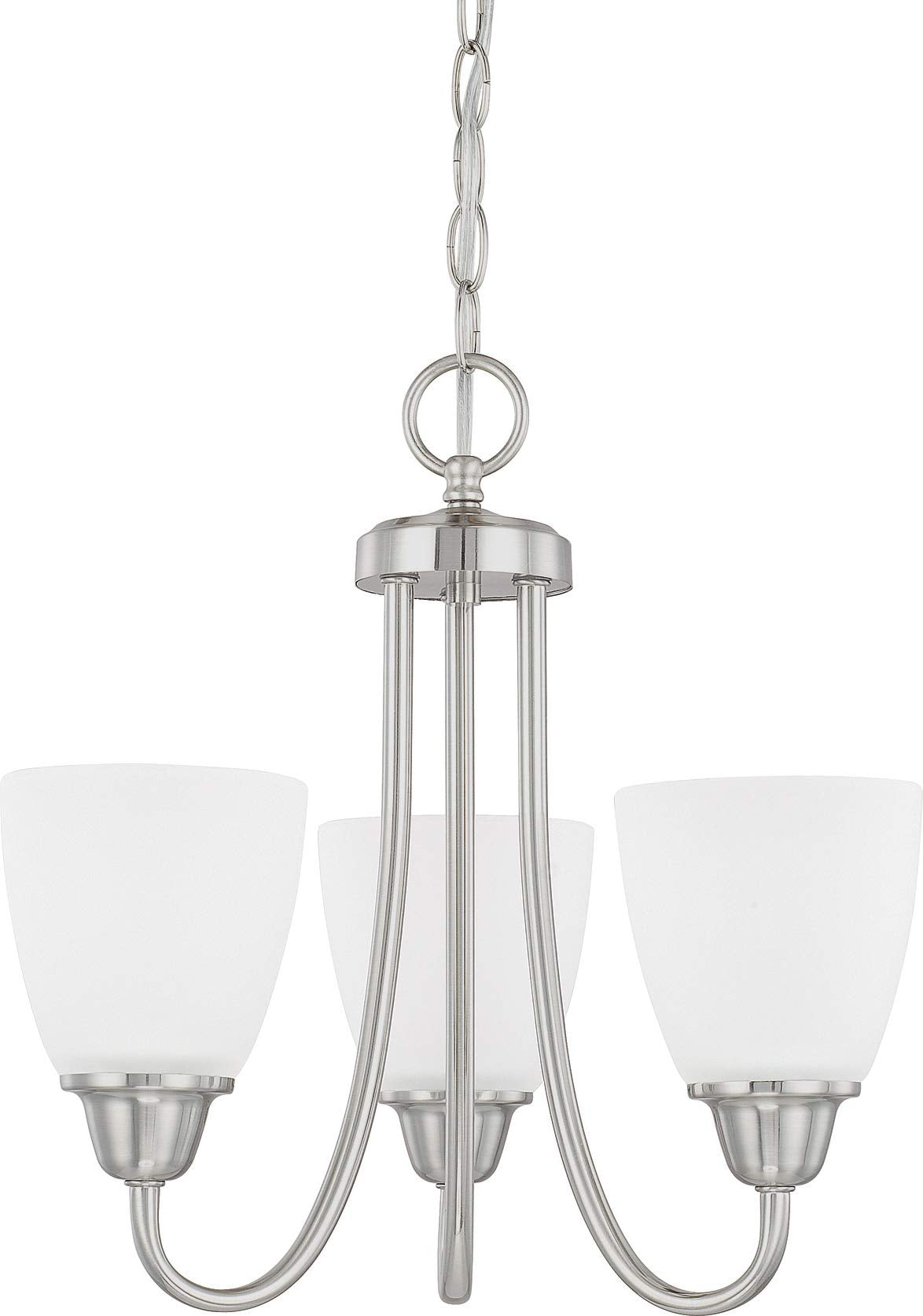 Capital Lighting 415131BN-337 Trenton 3 Light Chandelier Brushed Nickel